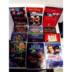 Disney Bolt,Fantasia 2000,Country Bears,Apple Dumpling Gang 1 & 2 lot 12